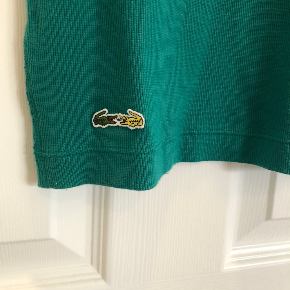 NWOT green knit polo dress fitted with V neck - Picture 4 of 4